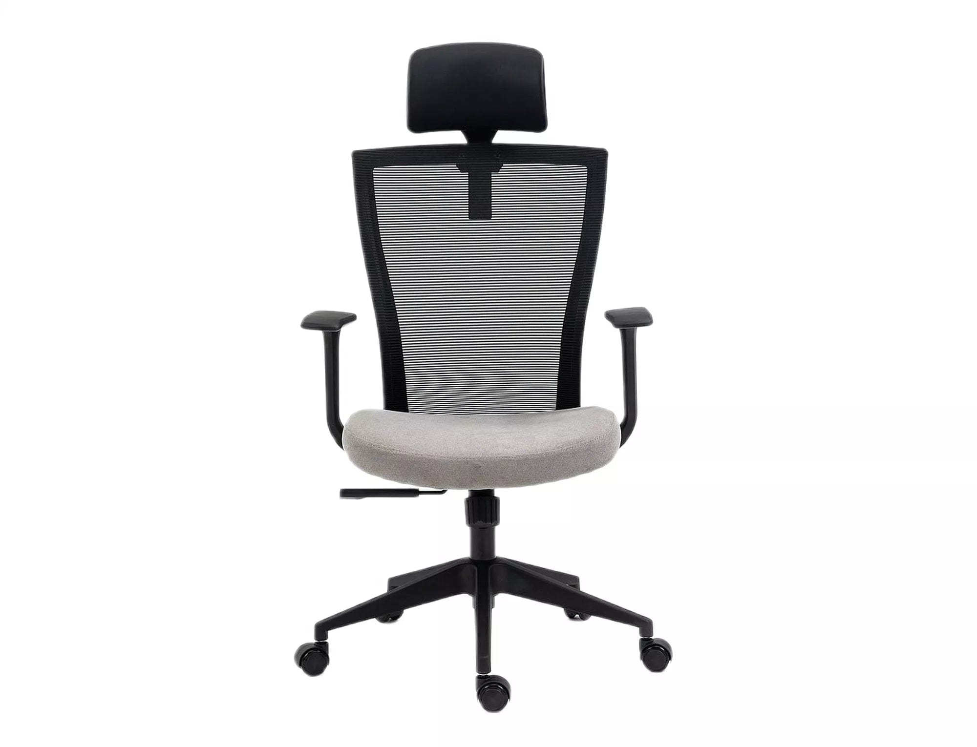 Sedia da ufficio in tessuto Q-328H Grigio (2)