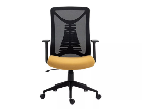 Sedia da ufficio in tessuto Q-330 Giallo (1)