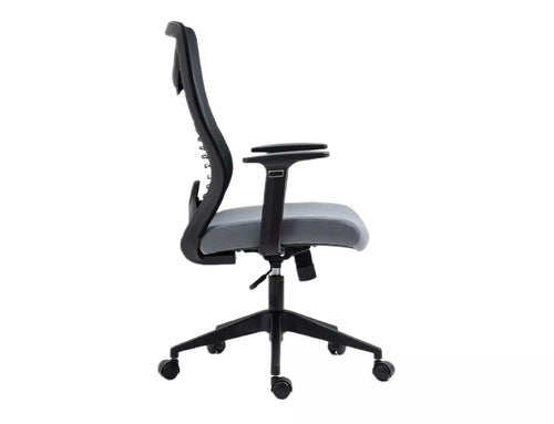 Sedia da ufficio in tessuto Q-330 Grigio (1)