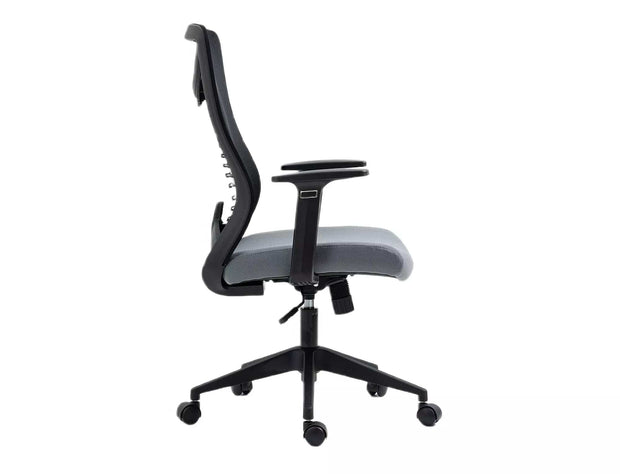 Sedia da ufficio in tessuto Q-330 Grigio (1)