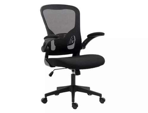 Sedia da ufficio in tessuto Q-333 Nero
