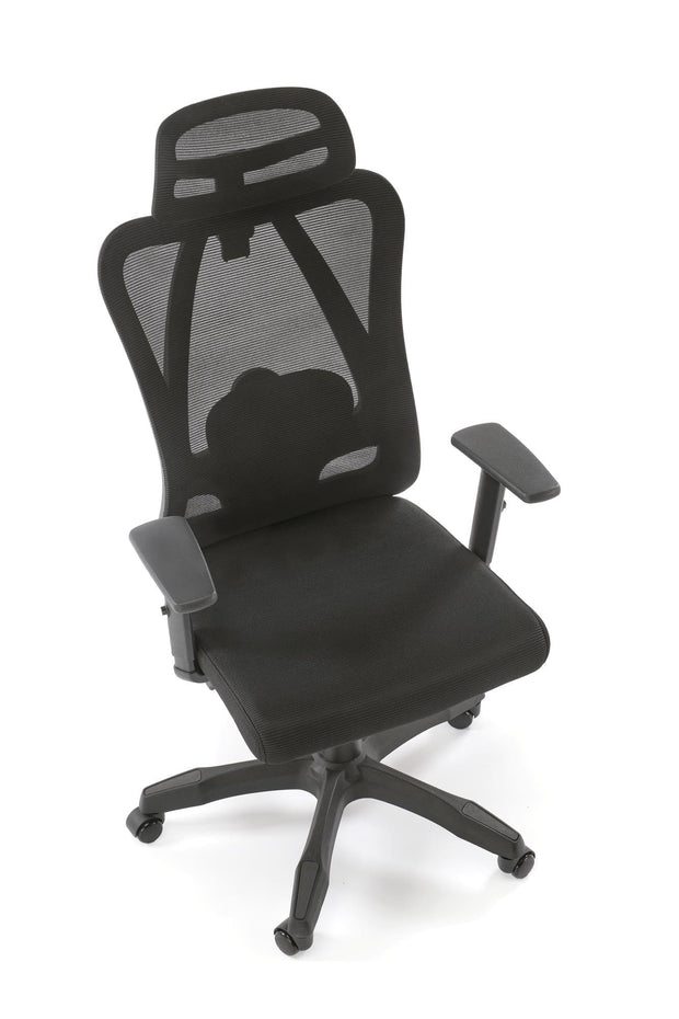 Sedia da ufficio in tessuto Ramos Nero (7)
