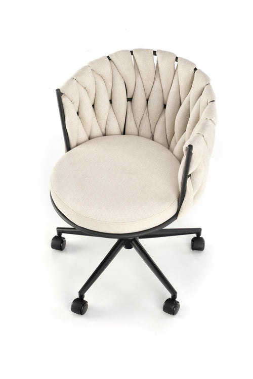 Sedia da ufficio in tessuto Talon Beige (1)