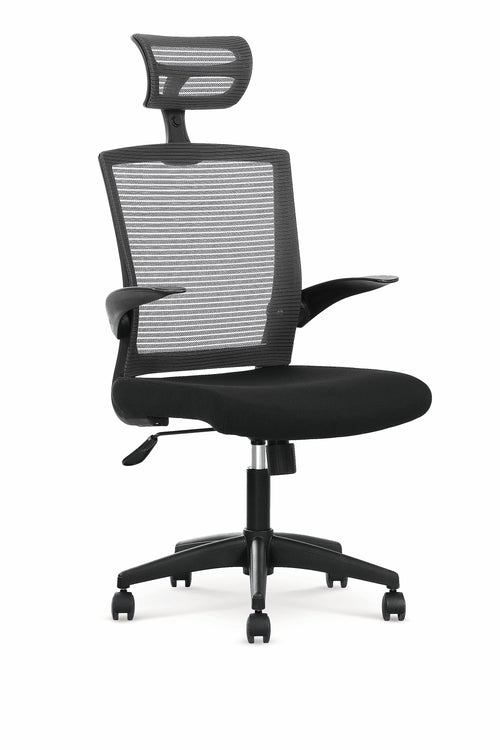 Sedia da ufficio in tessuto Valor Nero
