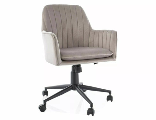 Sedia da ufficio in velluto Q-886 Beige