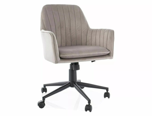 Sedia da ufficio in velluto Q-886 Beige