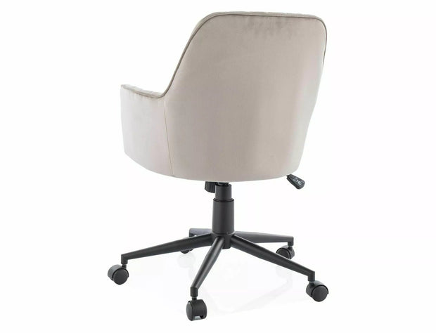Sedia da ufficio in velluto Q-886 Beige (2)