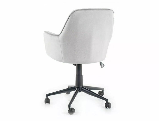 Sedia da ufficio in velluto Q-886 Grigio (1)