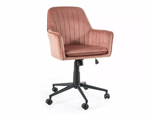 Sedia da ufficio in velluto Q-886 Rosa