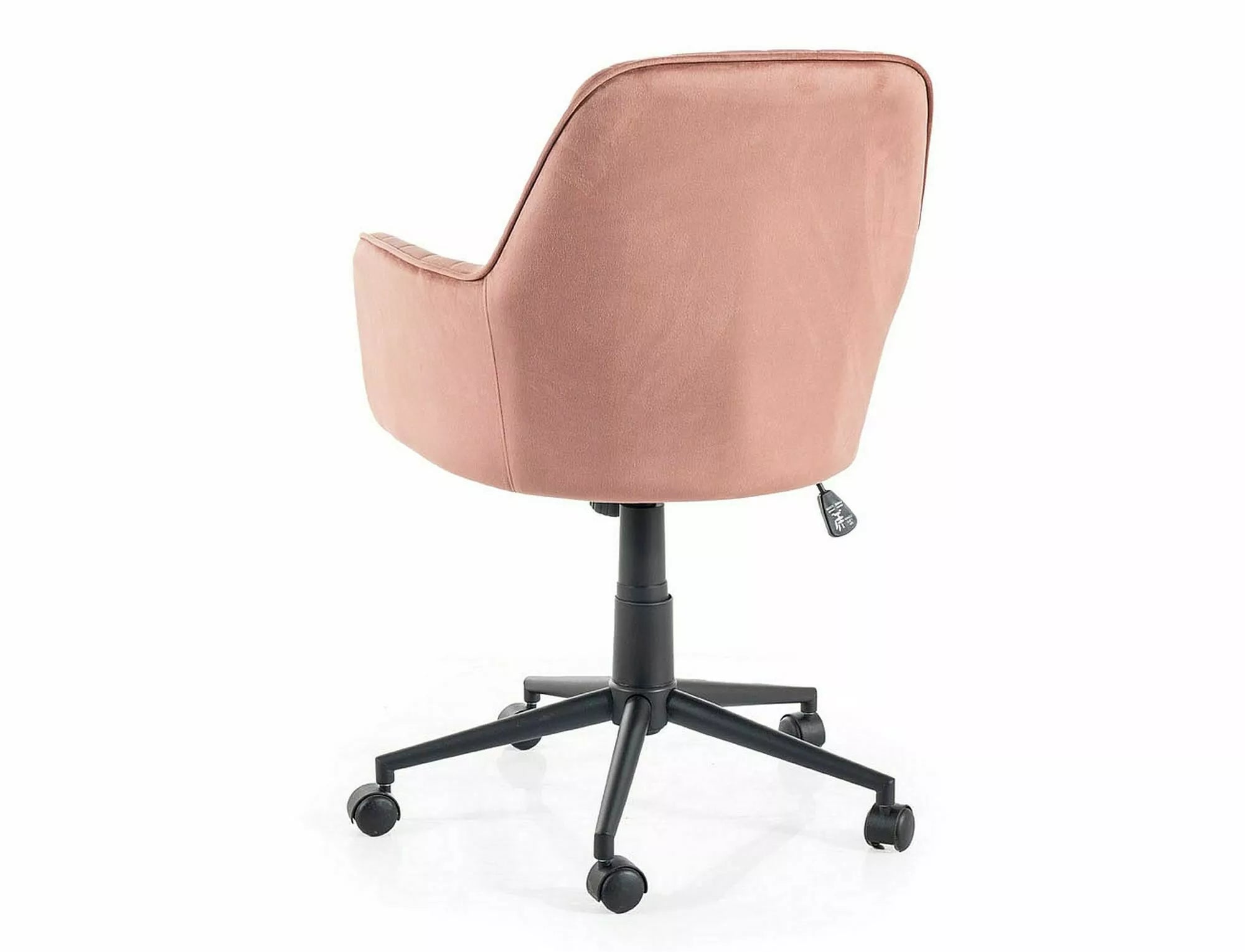 Sedia da ufficio in velluto Q-886 Rosa (1)