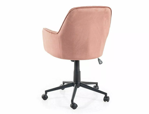 Sedia da ufficio in velluto Q-886 Rosa (1)