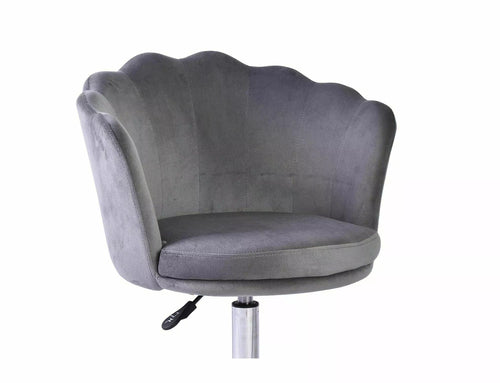 Sedia da ufficio in velluto Rose Grigio (1)