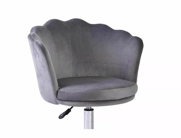 Sedia da ufficio in velluto Rose Grigio (1)