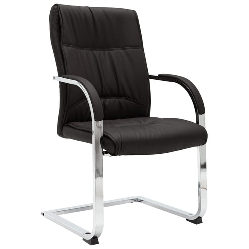 Sedia da ufficio rivestita in pelle ecologica, Harvey, l58xA67,5xH102 cm (1) & VDXL-HARVEY