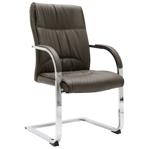Sedia da ufficio rivestita in pelle ecologica, Harvey, l58xA67,5xH102 cm & VDXL-HARVEY