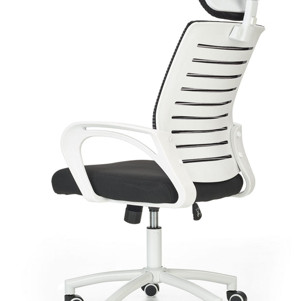 Sedia da ufficio Shanti Bianco e Nero (3)