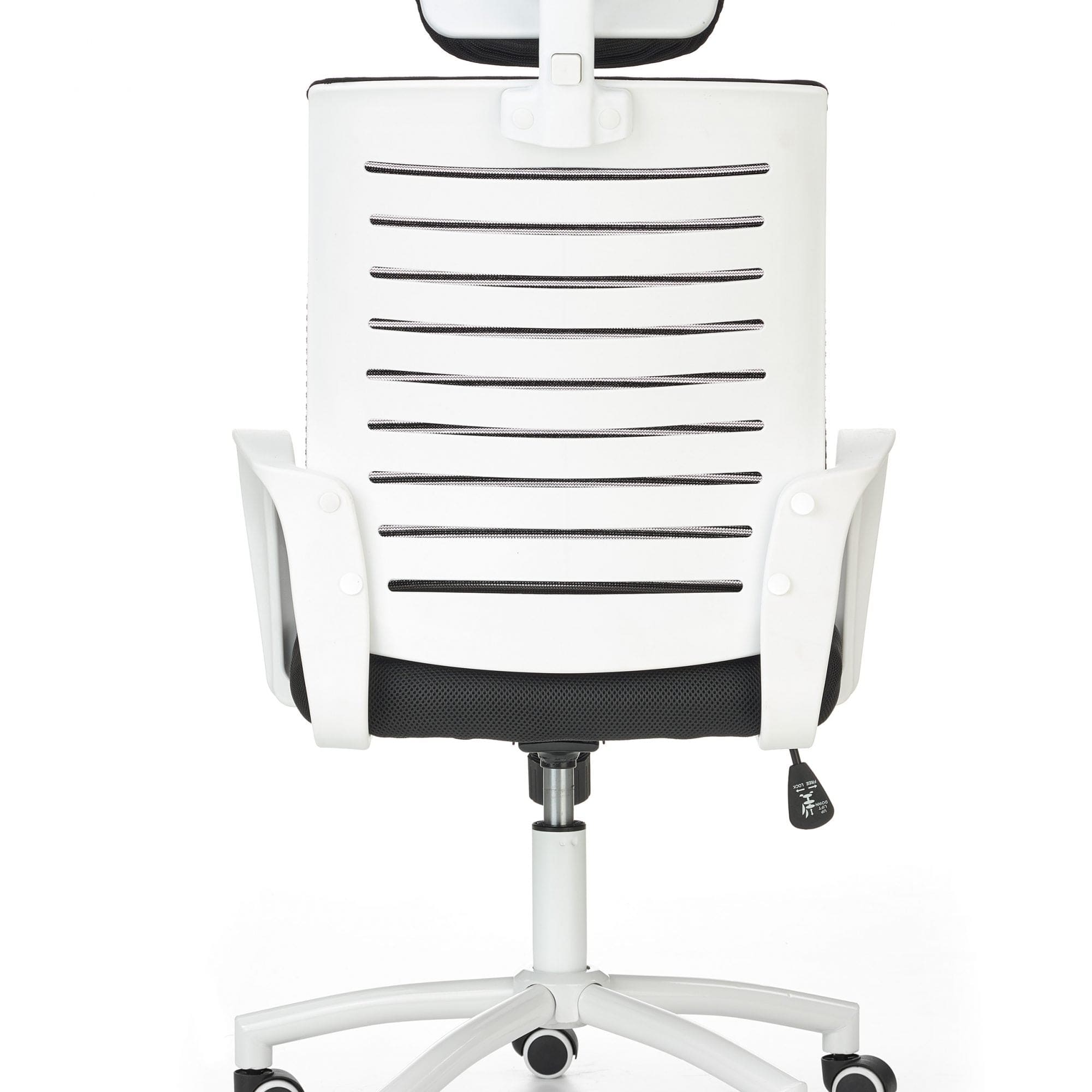 Sedia da ufficio Shanti Bianco e Nero (4)