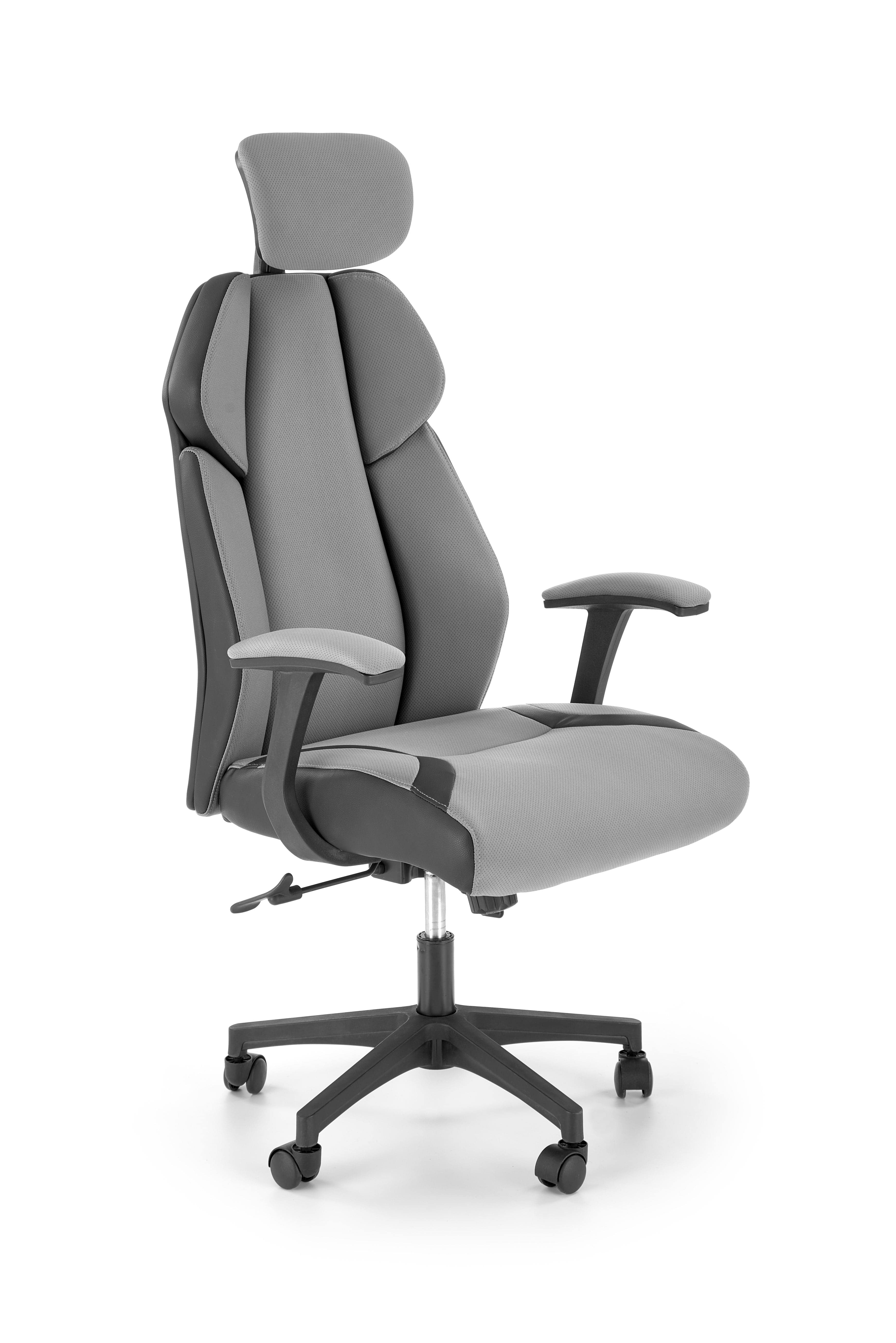 Sedia direzionali da ufficio in ecopelle Chrono Grigio