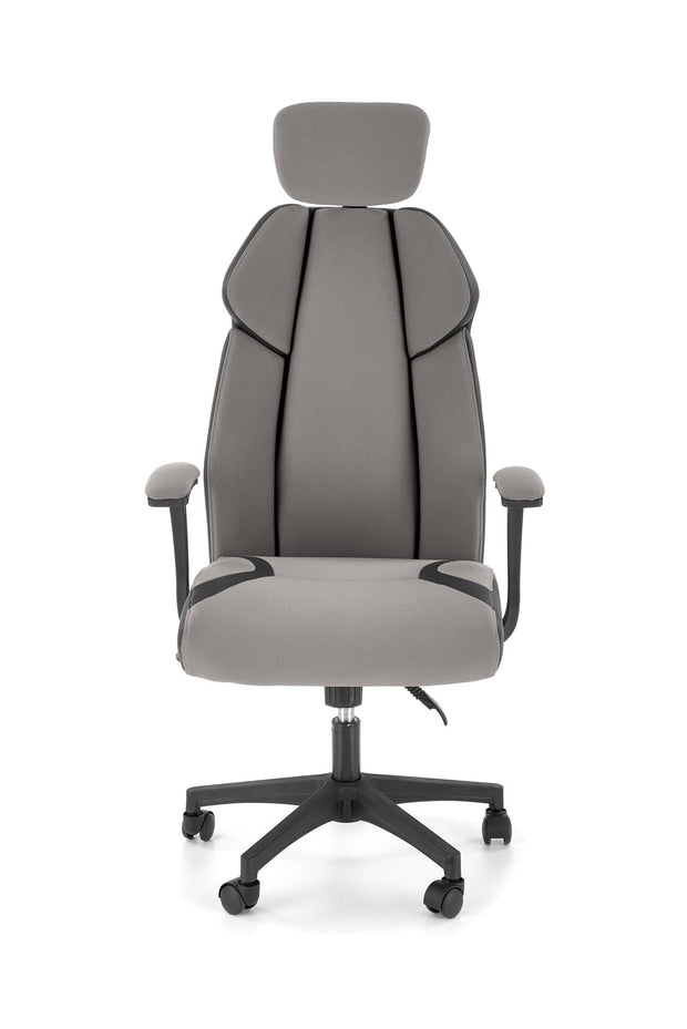Sedia direzionali da ufficio in ecopelle Chrono Grigio (3)