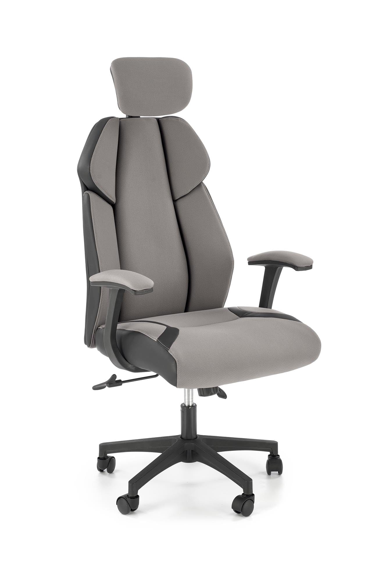 Sedia direzionali da ufficio in ecopelle Chrono Grigio (4)