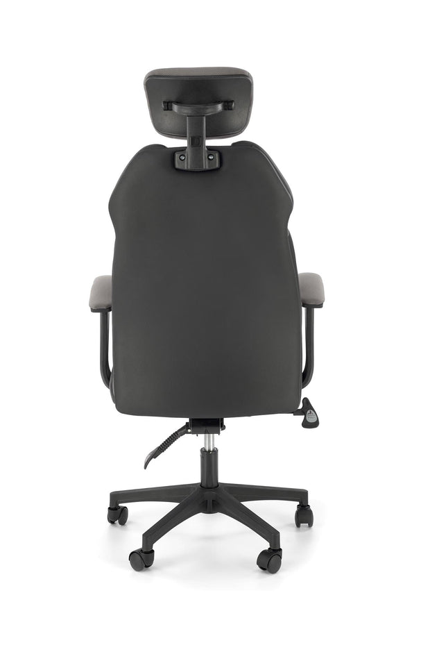 Sedia direzionali da ufficio in ecopelle Chrono Grigio (6)