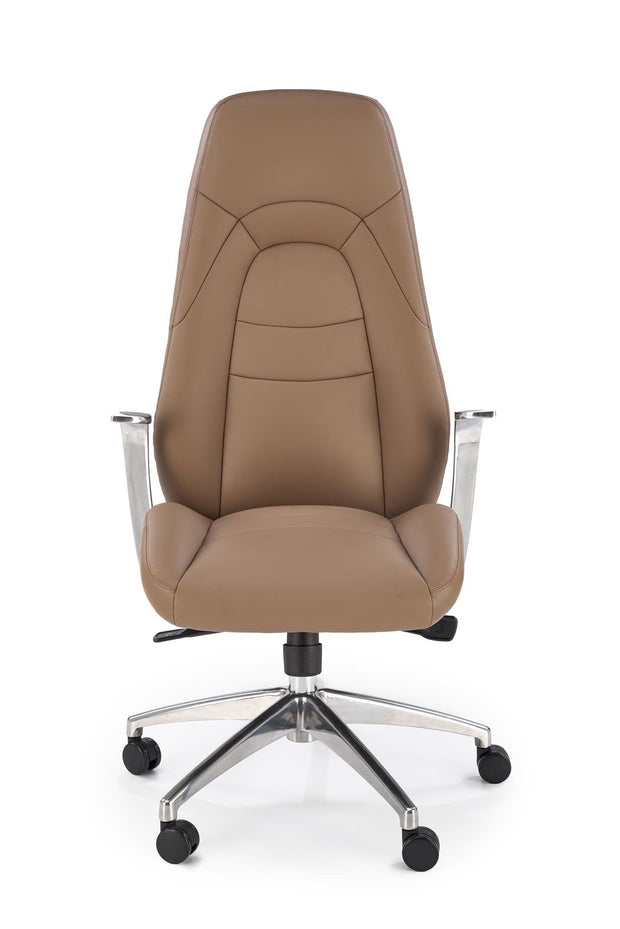 Sedia direzionali da ufficio in ecopelle Darwin Cappuccino (1)