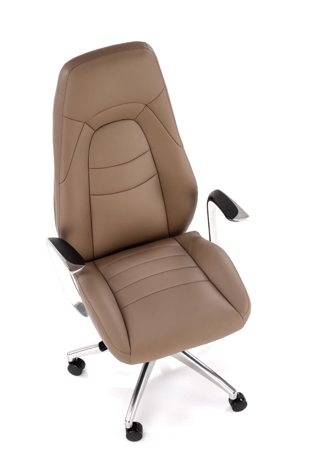 Sedia direzionali da ufficio in ecopelle Darwin Cappuccino (2)