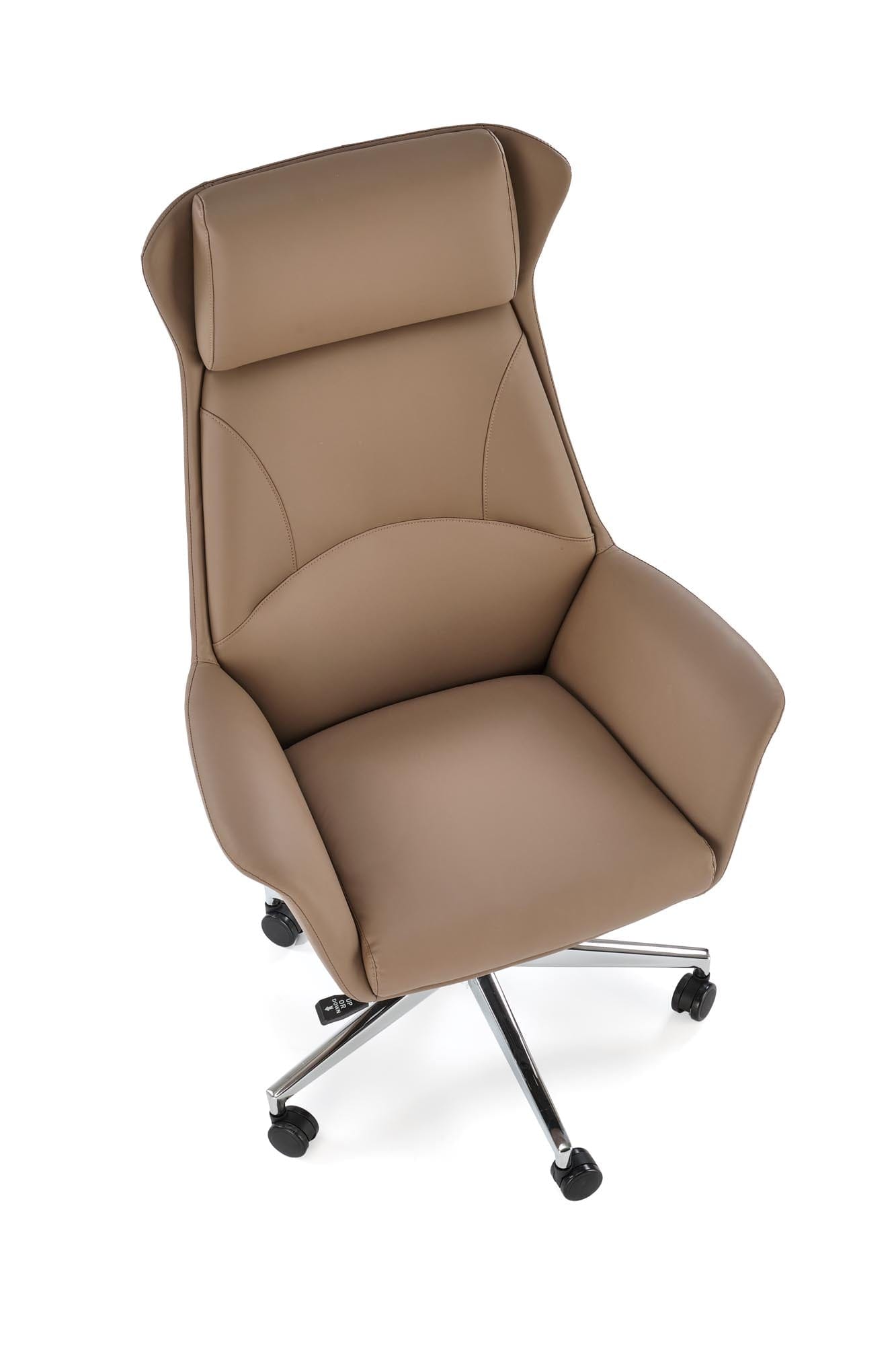 Sedia direzionali da ufficio in ecopelle Ederson Cappuccino (1)