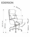 Sedia direzionali da ufficio in ecopelle Ederson Cappuccino (3)