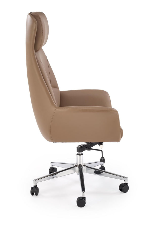 Sedia direzionali da ufficio in ecopelle Ederson Cappuccino (4)