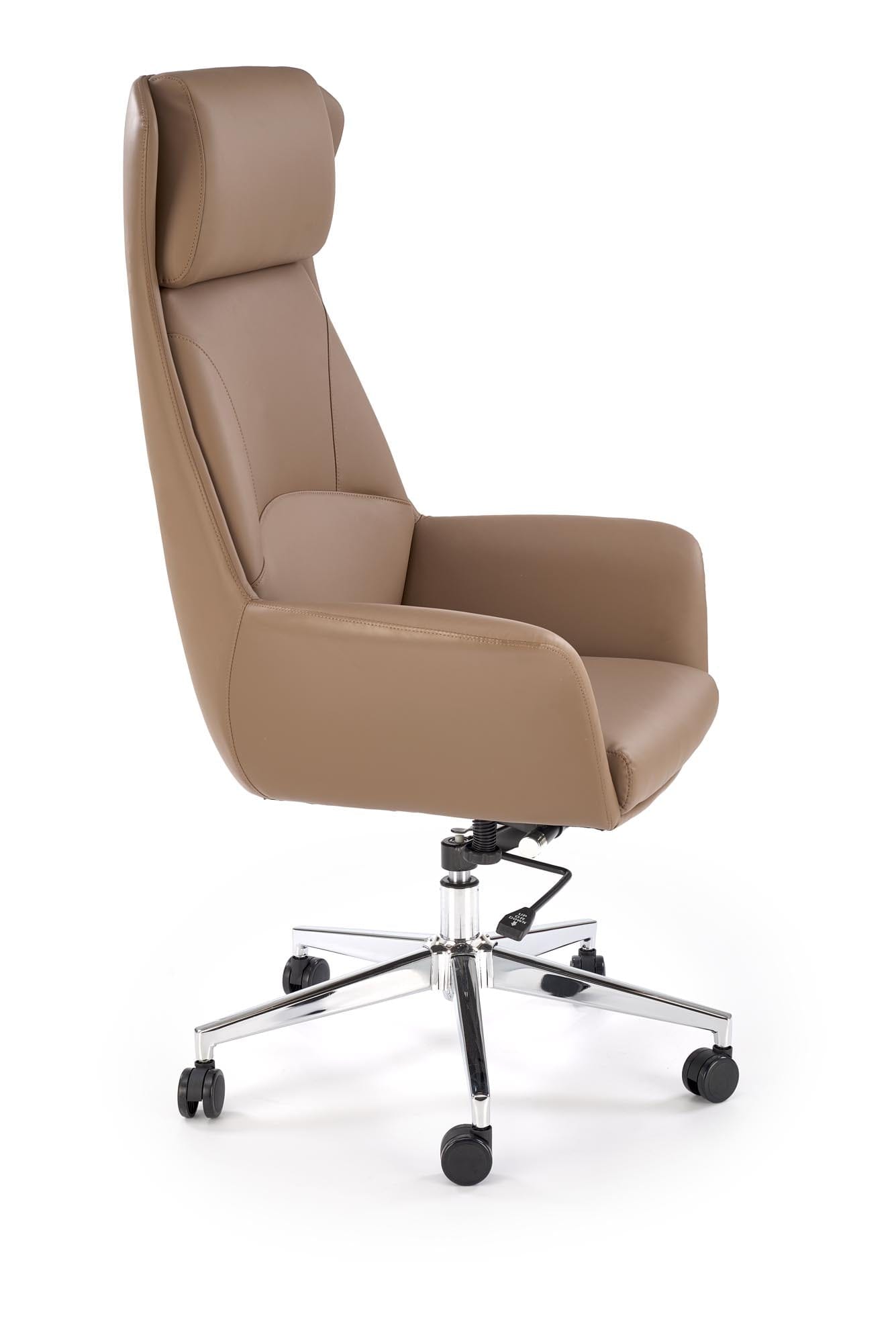 Sedia direzionali da ufficio in ecopelle Ederson Cappuccino (5)