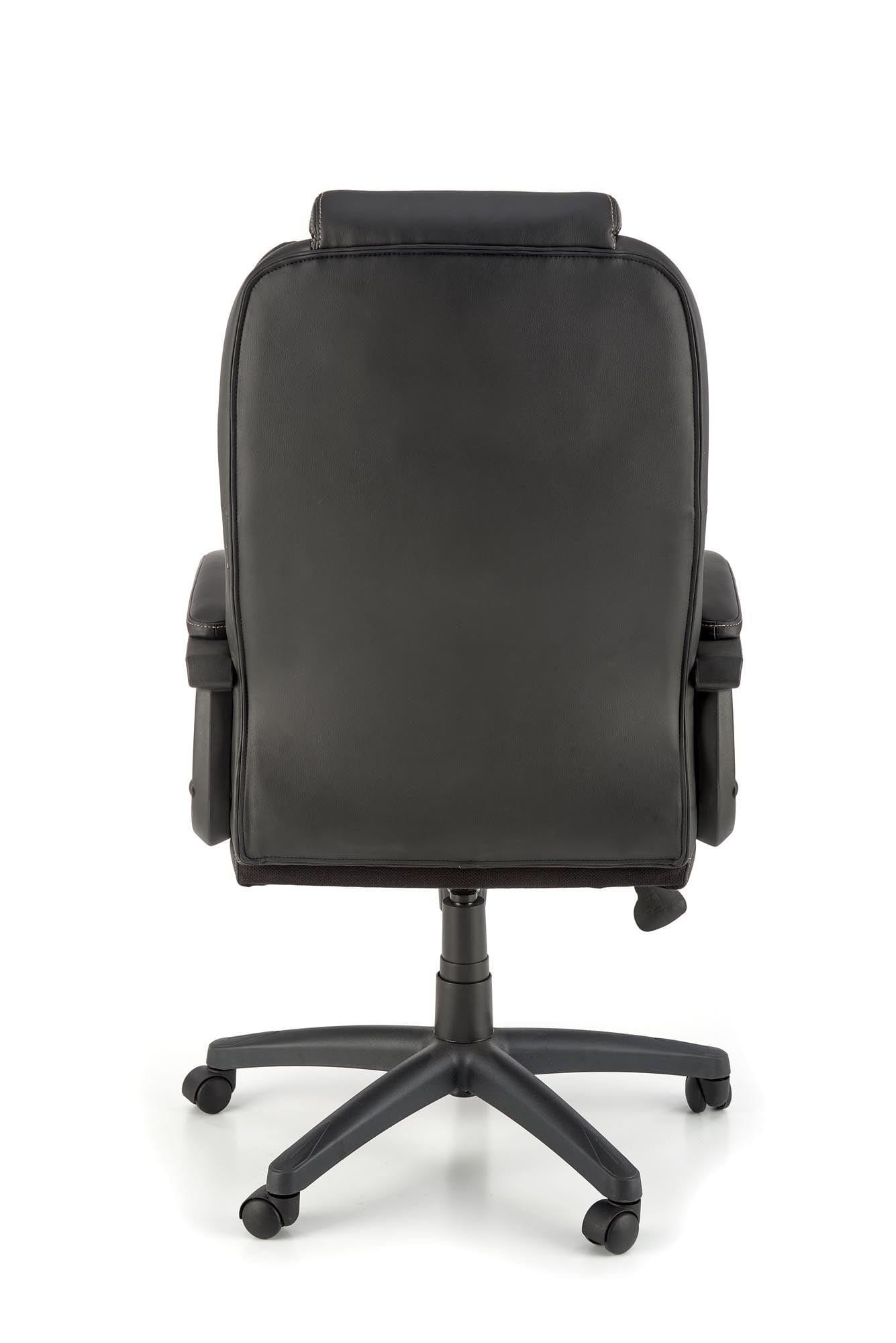Sedia direzionali da ufficio in ecopelle Gandalf Nero (2)