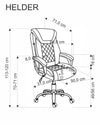 Sedia direzionali da ufficio in ecopelle Helder Nero (4)