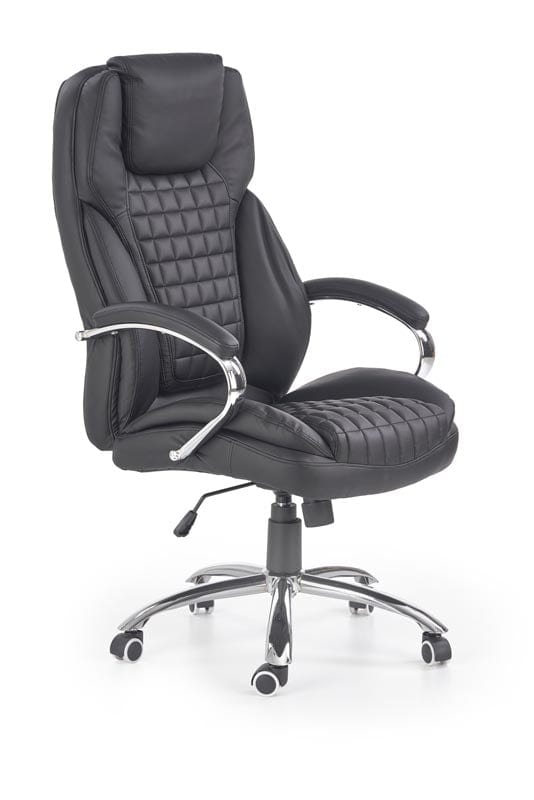 Sedia direzionali da ufficio in ecopelle King Nero