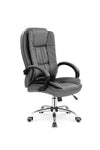 Sedia direzionali da ufficio in ecopelle Relax Grigio