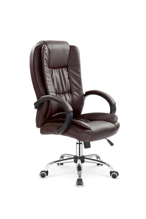 Sedia direzionali da ufficio in ecopelle Relax Marrone