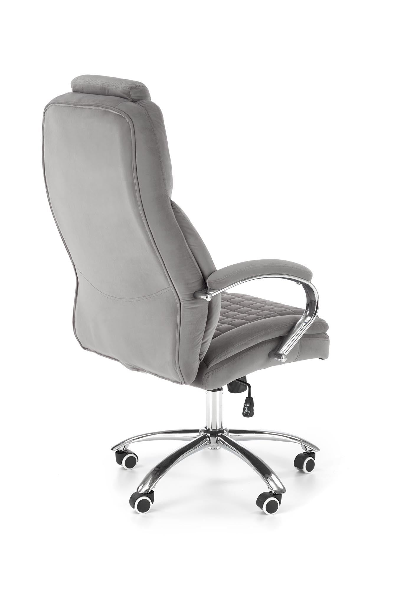 Sedia direzionali da ufficio in velluto King 2 Grigio (5)
