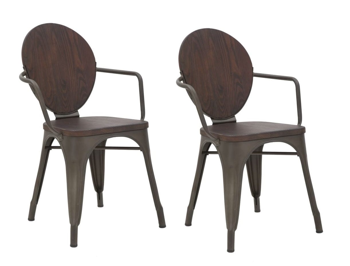 Sedia Harlem cm 54x51x83 Set 2 Pz (Altezza Seduta cm 43）