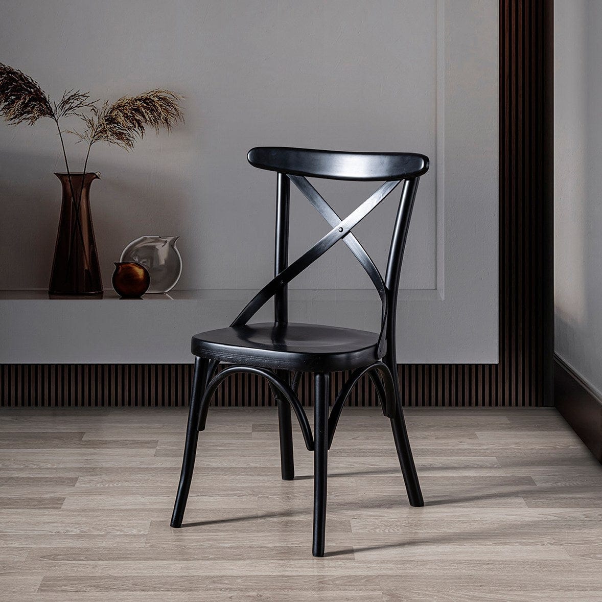 Sedia in legno Albero 15 Nero