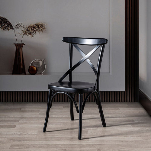 Sedia in legno Albero 15 Nero