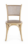 Sedia in legno e rattan Carrel Naturale (1)
