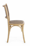 Sedia in legno e rattan Carrel Naturale (2)