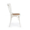 Sedia in legno e rattan Cross Bianco (1)