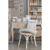 Sedia in legno e rattan Cross Bianco (6)