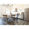 Sedia in legno e rattan Cross Blu (5)