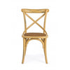 Sedia in legno e rattan Cross Giallo (1)