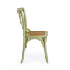 Sedia in legno e rattan Cross Verde (2)