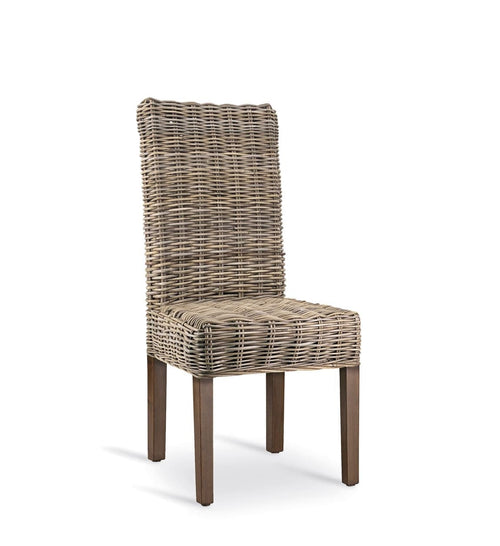 Sedia in legno e rattan Fox Bleached Naturale