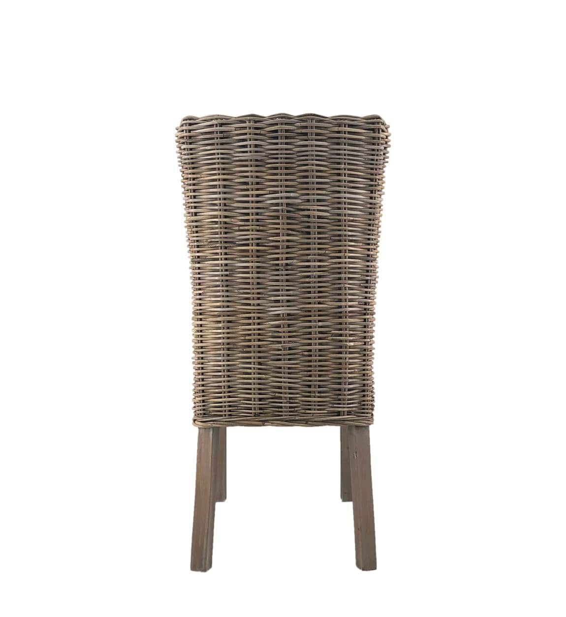 Sedia in legno e rattan Fox Bleached Naturale (1)