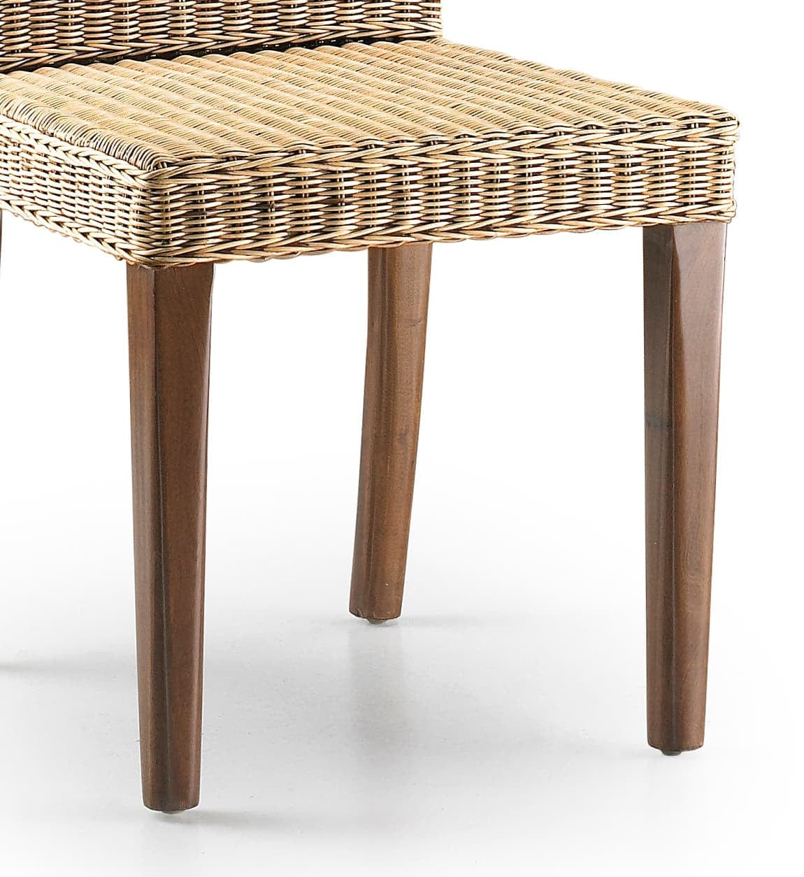Sedia in legno e rattan Fox Monica Naturale (1)